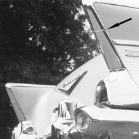 57 Chevrolet Passenger Car Vertical Fin Molding, 1 Pcs. RH