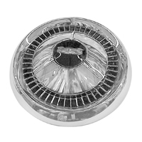 57 Chevrolet Passenger Car 150/210 Small Wire Wheel Hub Cap, Black Painted Details, Each