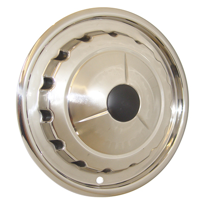 57 Chevrolet Passenger Car Full Hub Cap, w/o Embossed Emblems, Each