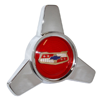 58-59 Chevrolet Passenger Car Hub Cap Spinner Set, Red, Set of 4