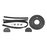 57 Chevrolet Full Size (w/Standard Trans.) Instrument Refacing Decals Set