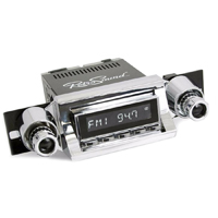 57 Chevrolet Full Size Retrosound Hermosa Stereo with Chrome Faceplate