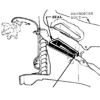 **DISCONTINUED**57 Chevrolet Heater to Defrost Duct Seal