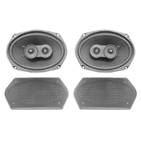 58-72 Chevrolet Car Universal Custom Auto Sound 6x9 Rear Speakers, 3-way Coaxial, 200 Watts, Pair