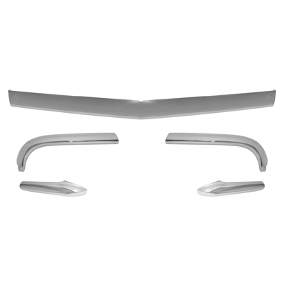 58 Chevrolet Full Size Passenger Car Hood Bar & Headlight Eyebrow Molding Kit