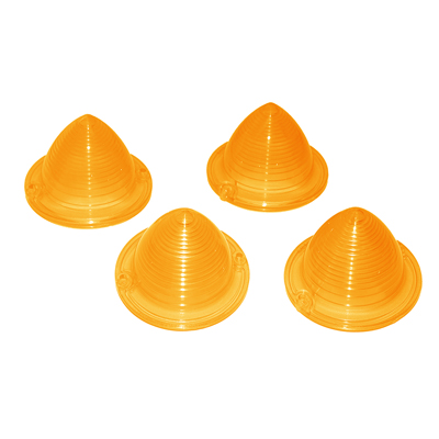 58 Chevrolet Full Size Passenger Car 4 Pcs Amber Park Light Lenses