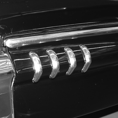 58 Chevrolet Fullsize Passenger Car, Rear Quarter Ornaments, 8 Pcs Set