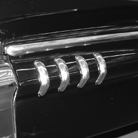 58 Chevrolet Fullsize Passenger Car, Rear Quarter Ornaments, 8 Pcs Set