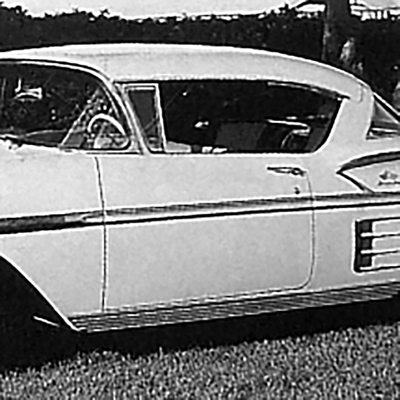 58 Chevrolet Fullsize Passenger Car Stainless Rocker Panel Moldings W/ Clips