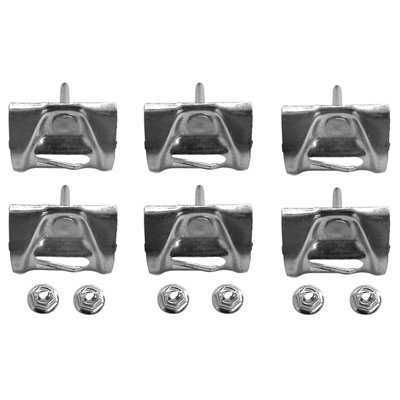 58 Chevrolet Fullsize Passenger Upper Windshield Molding Clip Set