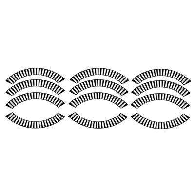 58 Chevrolet Impala/Bel Air Hub Cap Decal Set-4 Pcs