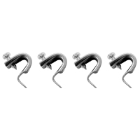 58-66 Chevrolet Fullsize Passenger Car Rear Fender Skirt Retainer Set-4 Pcs