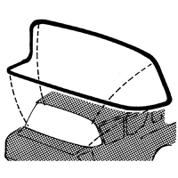 58 Windshield Seal, Fits All (Except Impala)