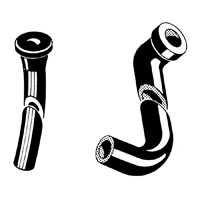 **TEMP DISCO**58-60 Chevrolet Fullsize Passenger Sedan Rear Glass Drain Hoses