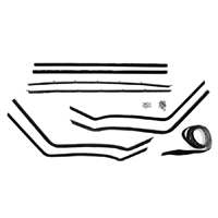 58 Chevrolet Belair 2Dr Hardtop Window Wipe/Felt Kit