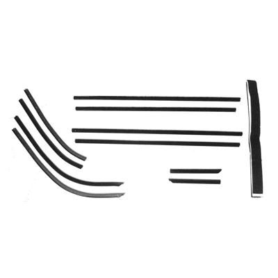 58 Chevrolet Impala 2 Dr Hardtop Window/Wipes/Felt Kit