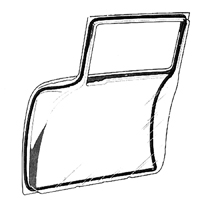 58-64 Chevrolet 2/4 Dr Sedan/Wagon Door Weatherstrip