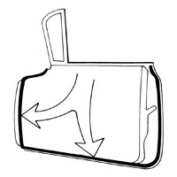 58 Chevrolet Bel Air 2 Dr Hardtop Door Weatherstrip