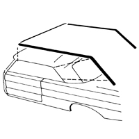 58 Chevrolet Fullsize Convertible Top Weatherstrip Kit