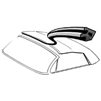 58-64 Chevrolet Fullsize Impala Convertible Header Seal