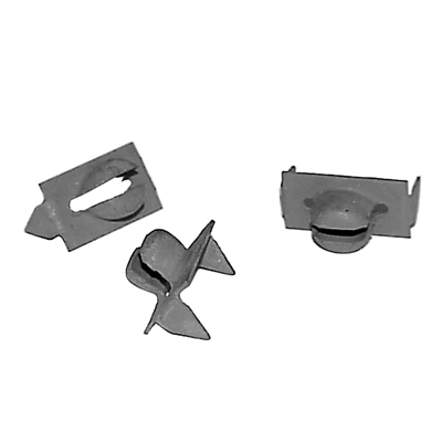 58 Chevrolet Fullsize 4 Dr Sedan/Wagon Rear Door Glass Run Channel Clip Set