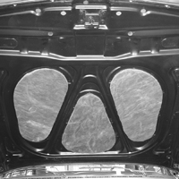 58 Chevrolet Fullsize Hood Insulation-Original Yellow