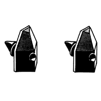 58 Chevrolet Fullsize Hood Side Bumpers, Pair