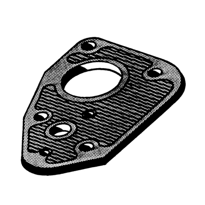 58 Chevrolet Full Size w/Manual Trans Steering Column Floor Rubber Cover