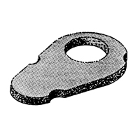 58 Chevrolet Full Size Steering Column Foam Floor Seal,  Original for Automatic Transmission