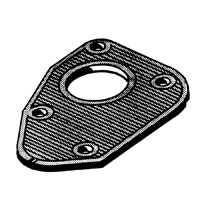 58 Chevrolet Full Size w/Automatic Trans Steering Column Floor Rubber Cover