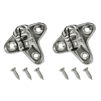 2x Sun Visor Bracket Holder Clips With Screws For Renault – Replacement For Clio, Megane, Laguna, Kangoo