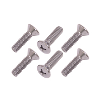 58-60 Chevrolet Passenger Car Sun Visor Bracket Screw Set, 6 Pieces