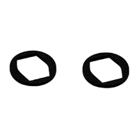 57-62 Chevrolet Full Size - Round Dome Light Switch Gaskets, Pair