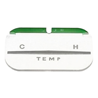 58 Chevrolet Full Size Car Temperature Gauge Dash Lens