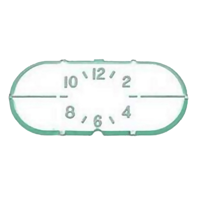 58 Chevrolet Full Size Car Clock Face Dash Lens