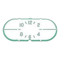 58 Chevrolet Full Size Car Clock Face Dash Lens