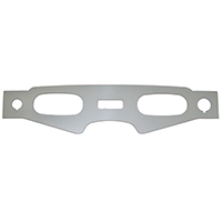 58 Chevrolet Biscayne Aluminum Dash Fascia, Around Instrument Cluster Only