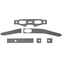58 Chevrolet Impala/Bel Air Aluminum Dash Fascia Set, 6 pcs