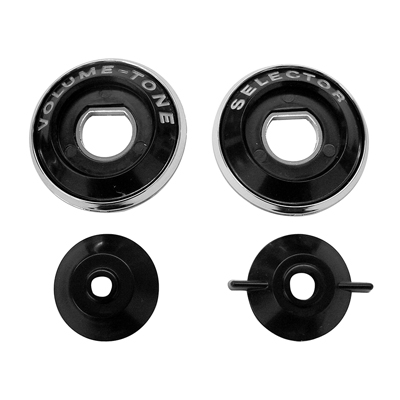 58 Chevrolet Car Radio Bezel Set, 4 Pieces