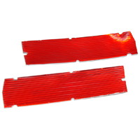 58 Chevrolet Impala Arm Rest Reflectors, Red, US Made, Pair