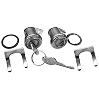 58 Chevrolet 2-Door Sedan Door Locks, Pair, w/ 2 Keys