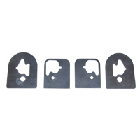 58 Chevrolet Full Size Car Wiper Escutcheons Gaskets, 4 Pieces