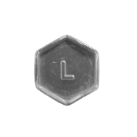 58-72 Chevrolet Small Block Car Fuel Pump Plate Bolt, Lower, Original 