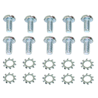 55-62 Chevrolet All V8 Cars - Timing Cover Screw & Washer Kit, 20 Pieces, Slot Head