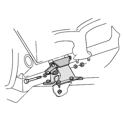 58-64 Chevrolet All V8 (exc 409) Engine Side Mount