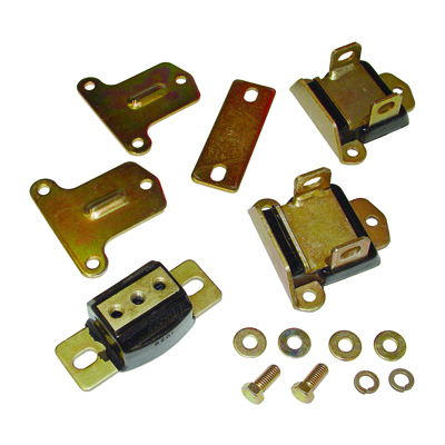 49-68 Chevrolet Car - Polyurethane Motor & Transmission Mount Set, 2-5/8