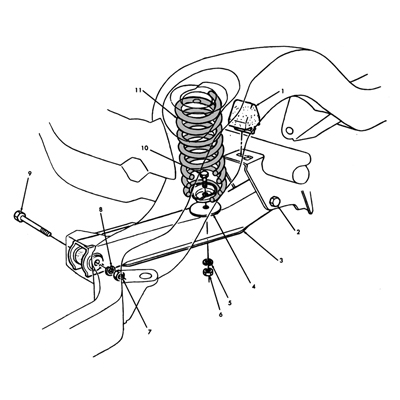 58-64 Chevrolet Car except Wagon Rear Coil Springs, Pair
