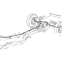 58 All Chevrolet Cars Front to Rear Brake Lines, Original Material