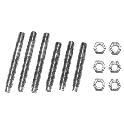 57-64 Chevrolet Car Small Block V8 Exhaust Manifold Studs & Nut Set
