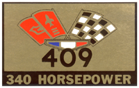 Air Cleaner Decal  409/340  HP